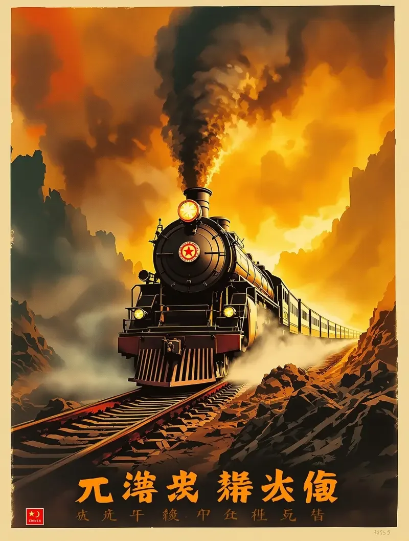 铁道游击队 (Railway Guerrillas) - 1956年经典胶片电影海报